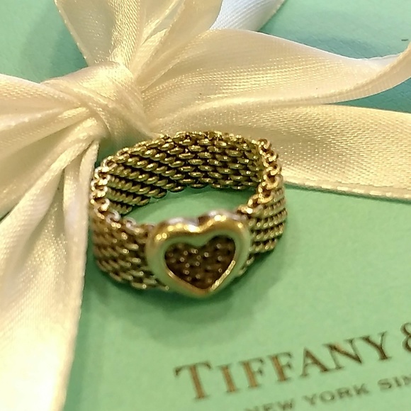 Tiffany & Co. Jewelry - Tiffany & Co. Somerset mesh heart ring
